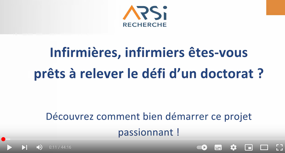 Vidéo d'informations clés pour débuter un doctorat